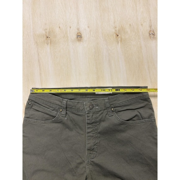 Wrangler Pants Mens 32x32 Green Chino Straight Leg Regular Fit Workwear - Picture 5 of 11